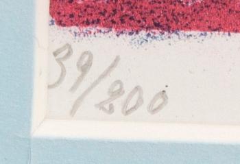 Max Walter Svanberg,  litografi signerad och numrerad 39/200 (?).