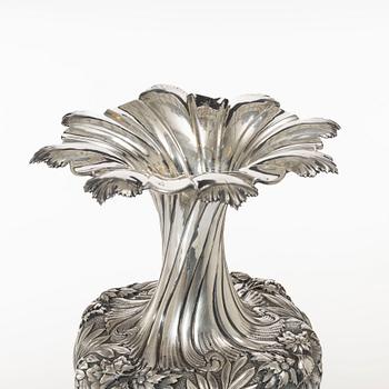 Presentation vase, silver, 20th century.