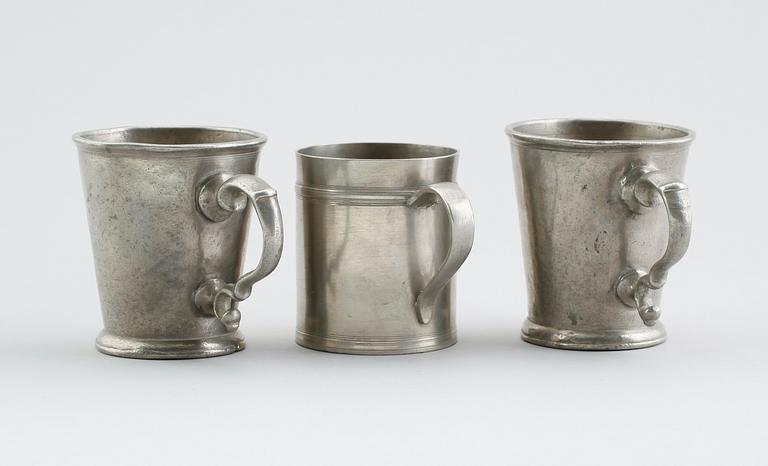 MUGGAR, 3 st (2+1), tenn, 1800-tal.