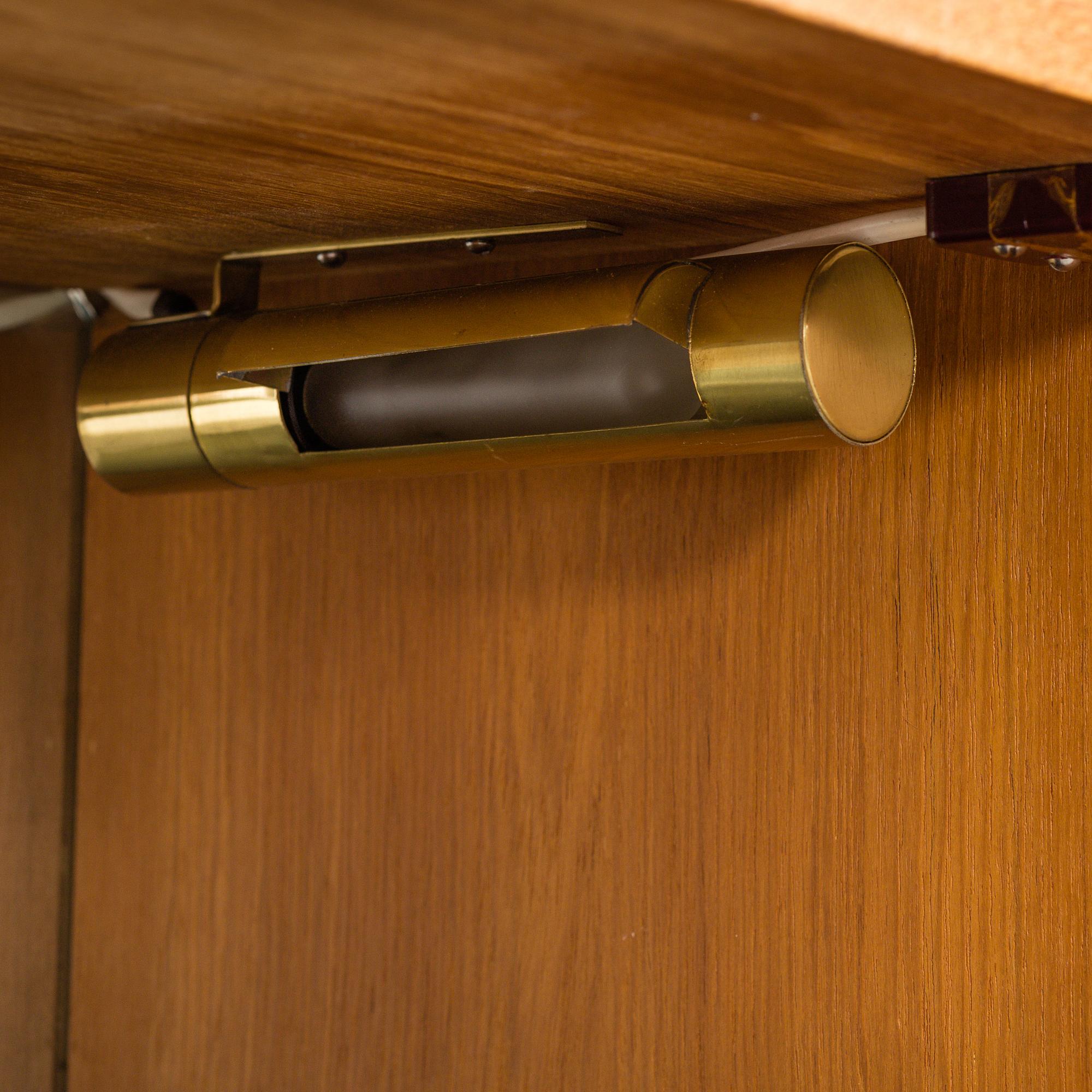 A mid 20th century "Prydno" shelving system by Bröderna Gustafsson Möbelfabrik, Virserum.