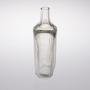 KAJ FRANCK, KARAFF, glas, signerad K. Franck Nuutajärvi Notsjö -62, OCH BURK, glas, märkt Nuutajärvi Notsjö.