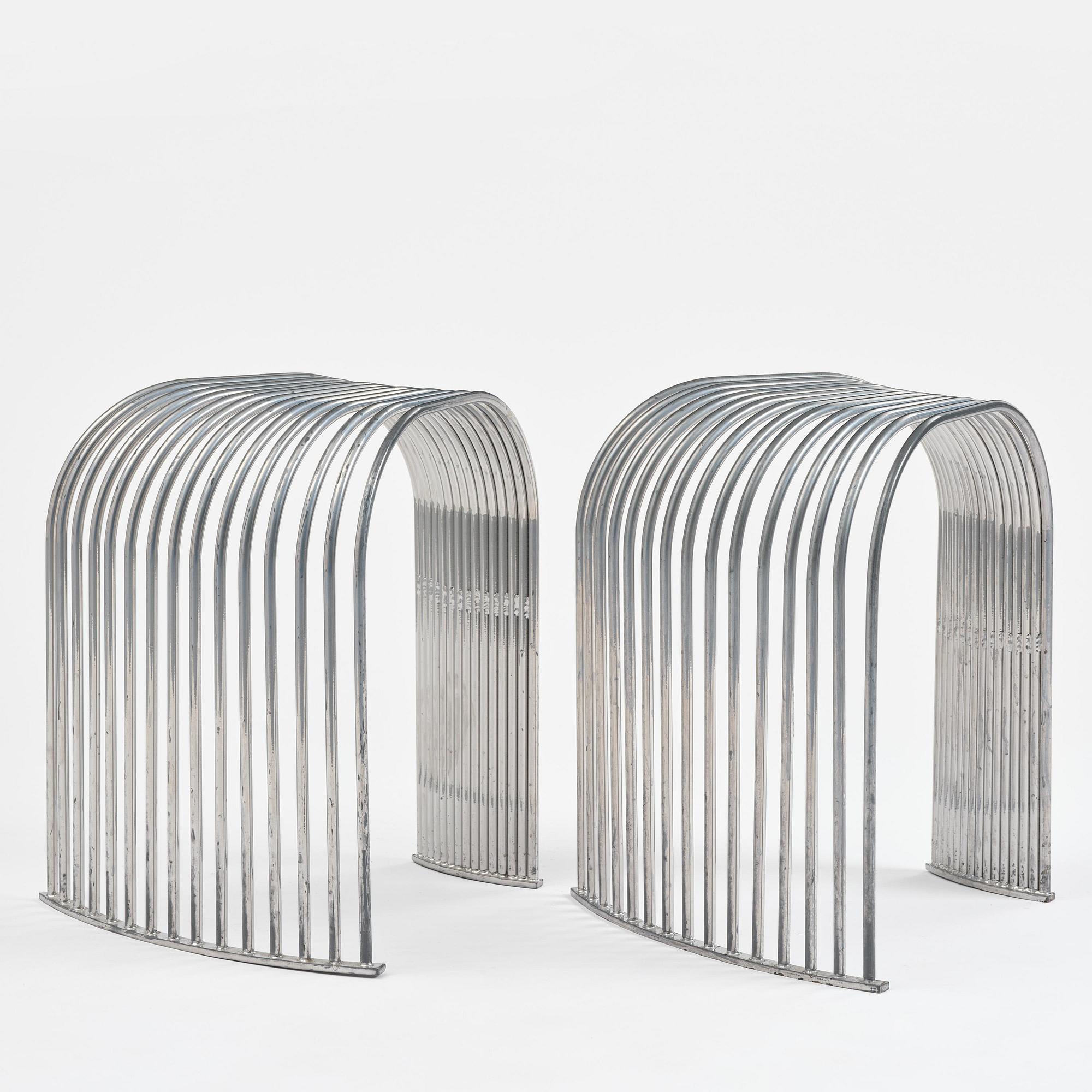 Swedish Girls, a pair of modular stools, "SS-C-90" from the "Seats System" series, ca 2018.