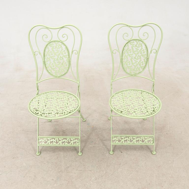 Garden set, 3 pieces, late 20th century.