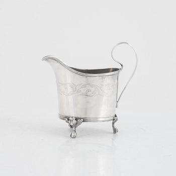 Pehr Blomert, gräddkanna, silver, Gävle 1814. Sengustaviansk.