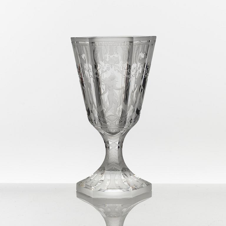 Simon Gate, a 'Six Graces' glass cup from Orrefors.