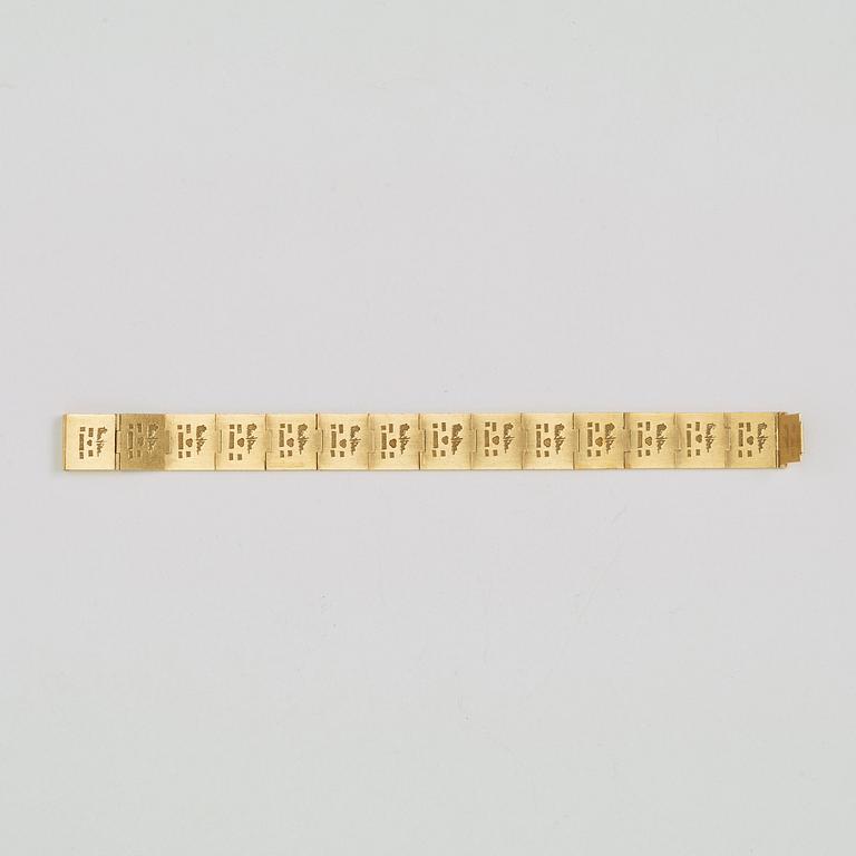Wiwen Nilsson, armband, Lund, 1961, 18k rödguld.