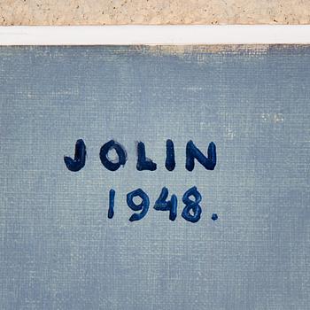 EINAR JOLIN, oil on canvas, signed and dated 1948.