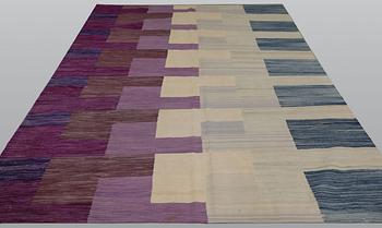 A Kilim carpet, modern design, approx. 288 x 200 cm.