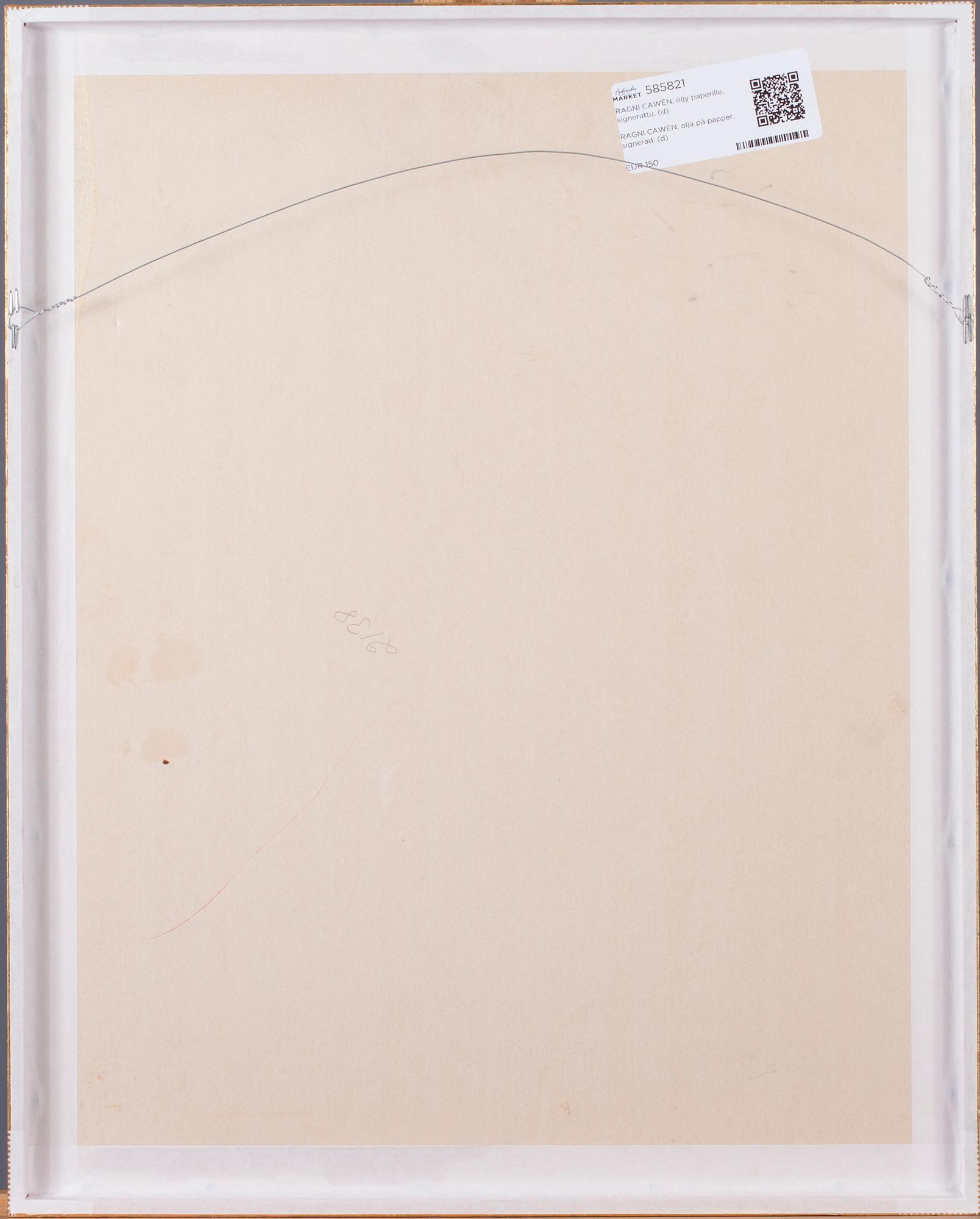 RAGNI CAWÉN, olja på papper, signerad.