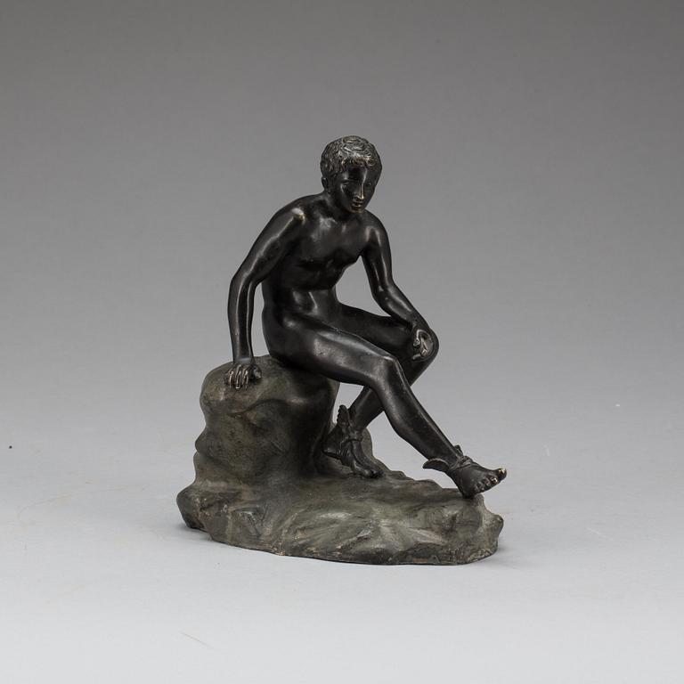 OKÄND KONSTNÄR, skulptur, patinerad brons.