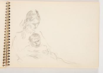 Lotte Laserstein, 1 skissblock med ca 14 teckningar varav 1 signerad.