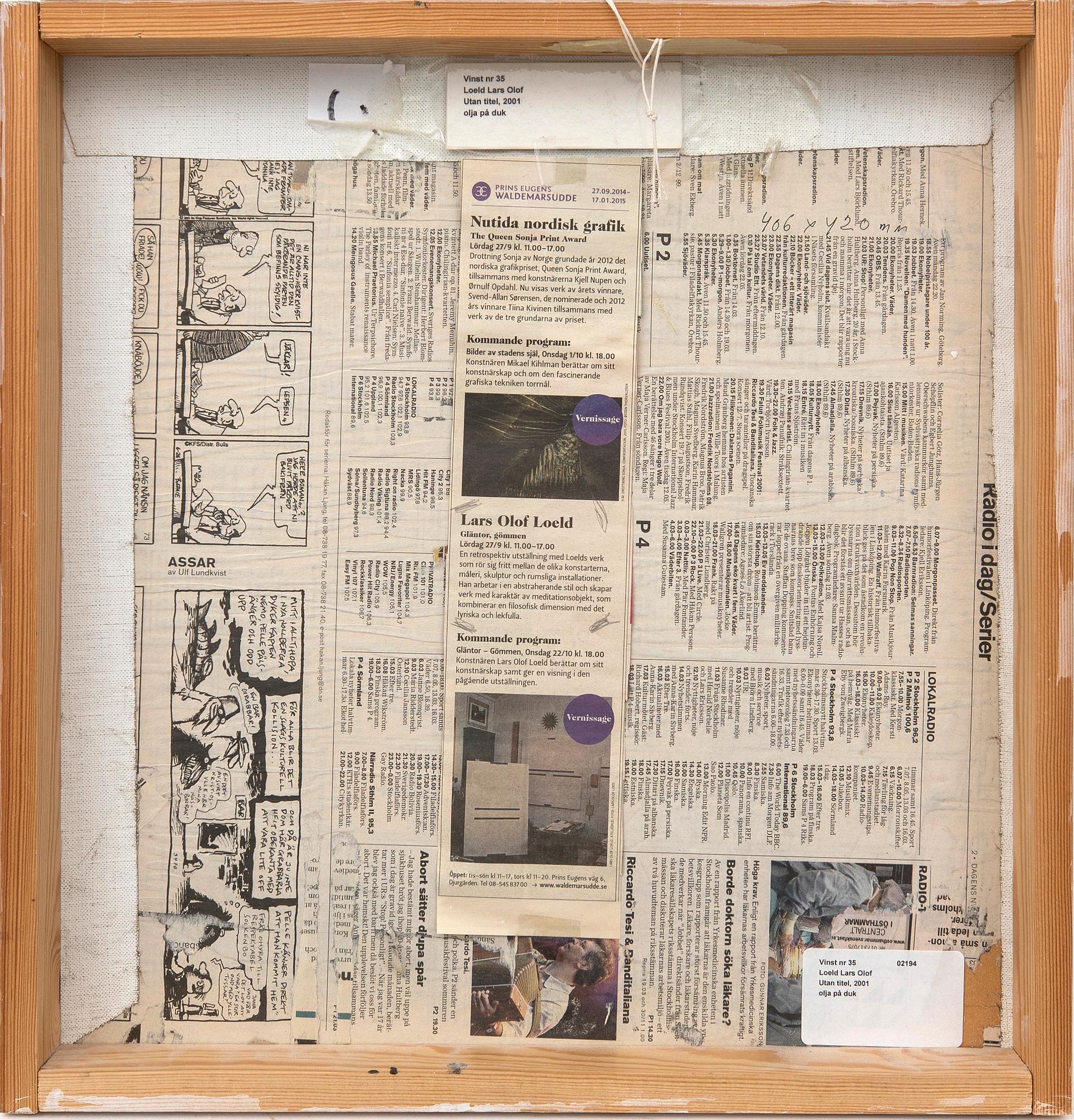 Lars Olof Loeld, Untitled.