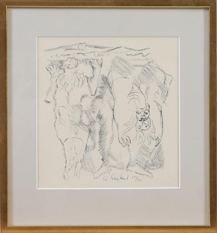 SIRI DERKERT, litografier, 2 st, sign.