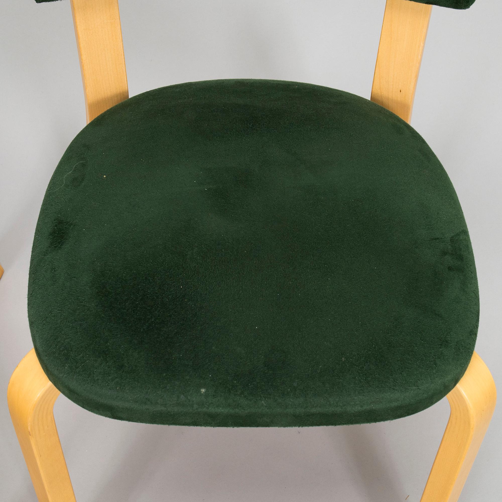 Alvar Aalto, Ten late-20th century '63' chairs for Artek.