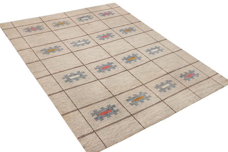 A Swedish flat weave carpet, c. 253 x 189 cm.