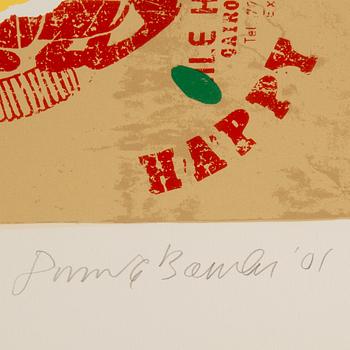 DONALD BAECHLER, silkscreen from 2001, printed in New York by Fine Art Printing Ltd. Numr. HC 3/6.