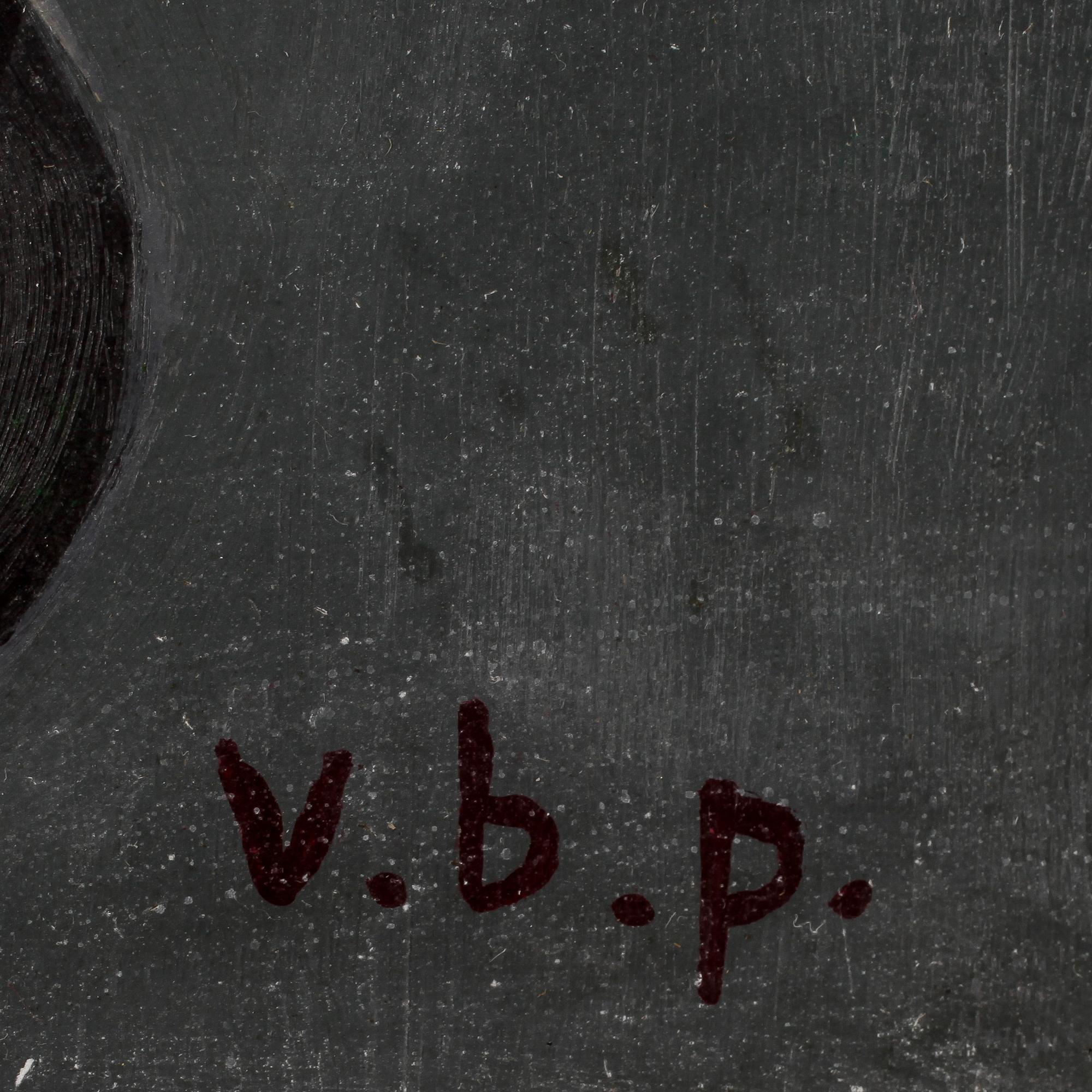 VILHELM BJERKE-PETERSEN, olja på pannå, monogramsignerad.
