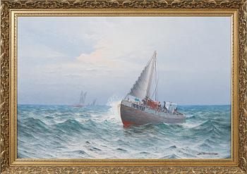 JOHAN OSSIAN-ANDERSSON, olja på duk, signerad.