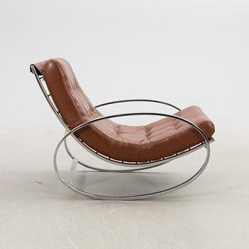 Renato Zevi, Rocking chair, "Ellipse", 1960s/70s.