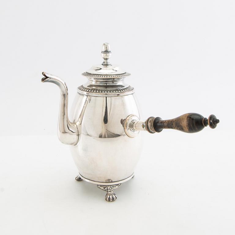 Coffee pot Empire style Skultuna silver plate early 20th century.