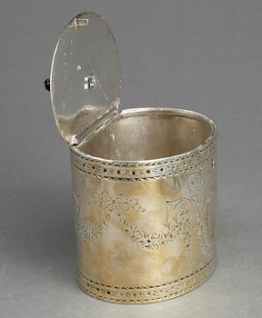 SKRIN, silver, London, England, 1700-tal. Vikt ca 284 gram.