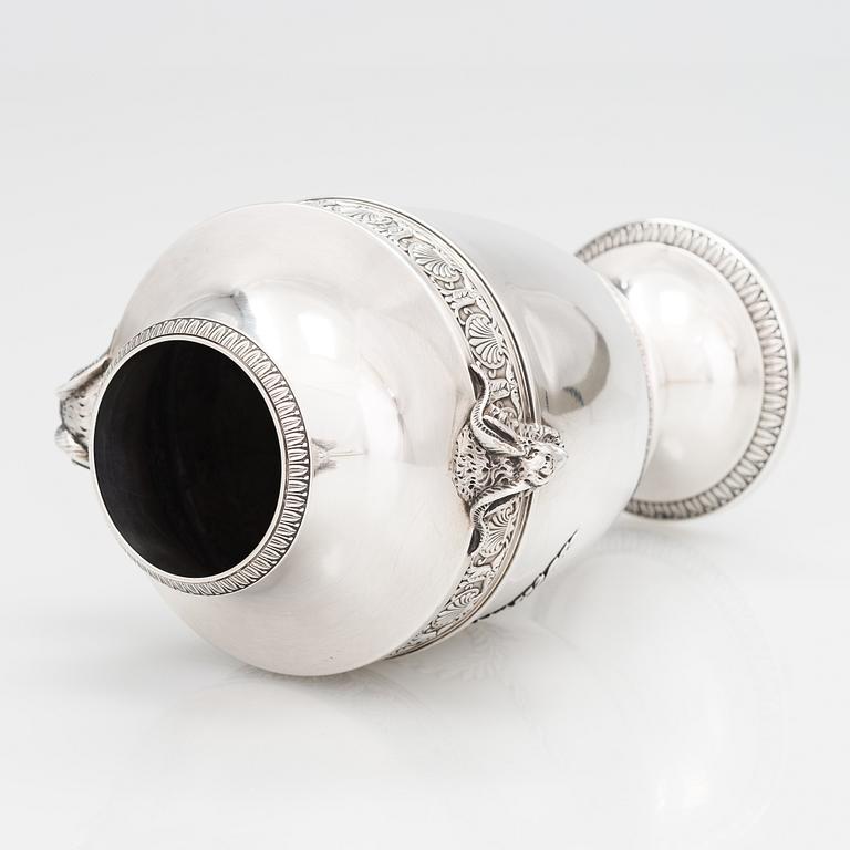 A. Risler & Carré, silver vase, Paris, around 1900.
