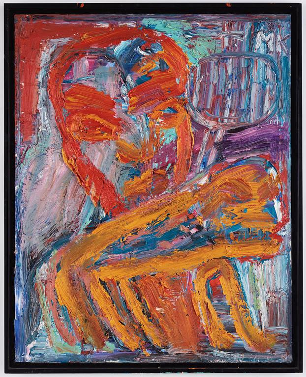 Mauritz Karström, oil on canvas, signed MK and verso signed and dated 1999.