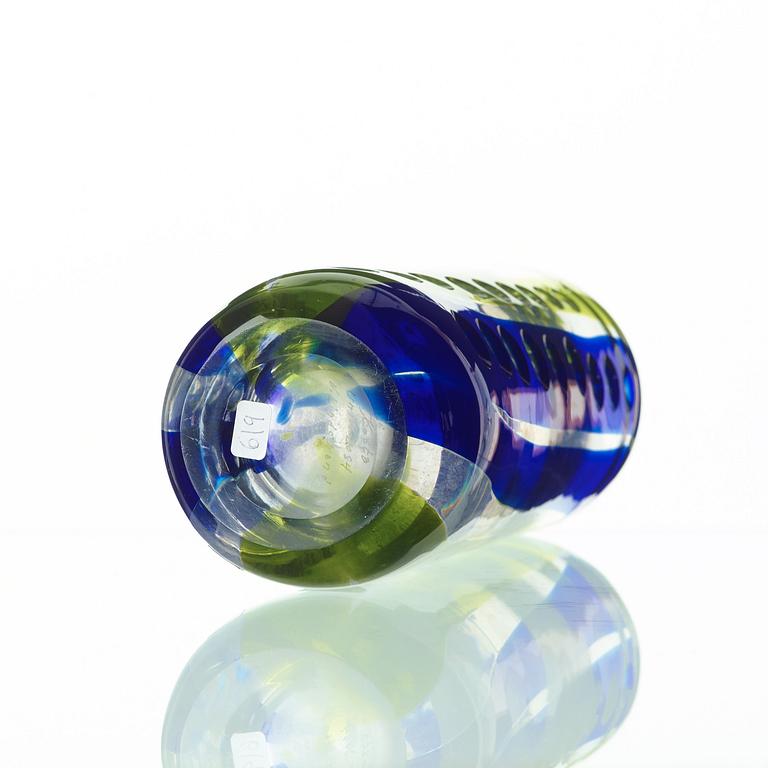 VICKE LINDSTRAND, vas, glas, Kosta 1950-70-tal, unik.