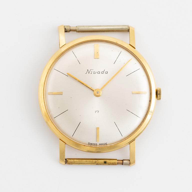 Wristwatch, 18K guld, 33 mm.