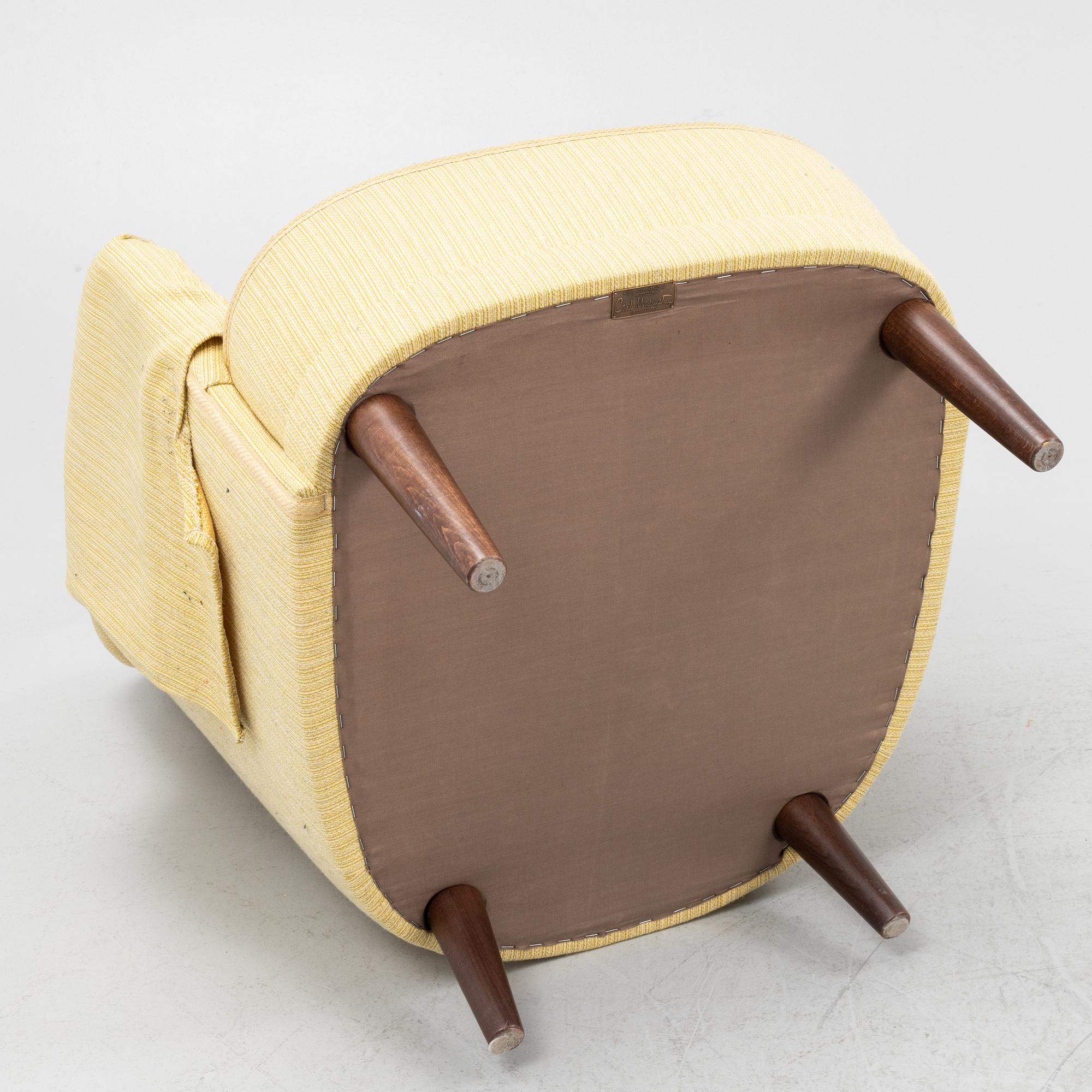 Carl Malmsten, a 'Samsas' armchair, O.H. Sjögren, second half of the 20th Century.