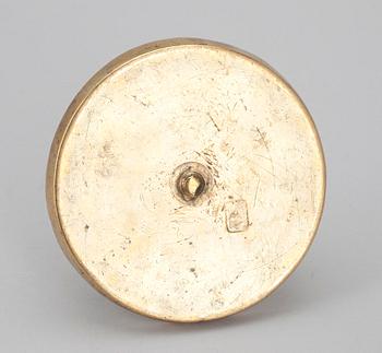 LJUSSTAKE, mässing, barock, ca 1700.