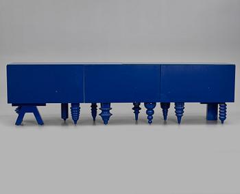 Jaime Hayon, a blue lacquered "Showtime" multileg sideboard, BD Barcelona Design, Spain, post 2006.