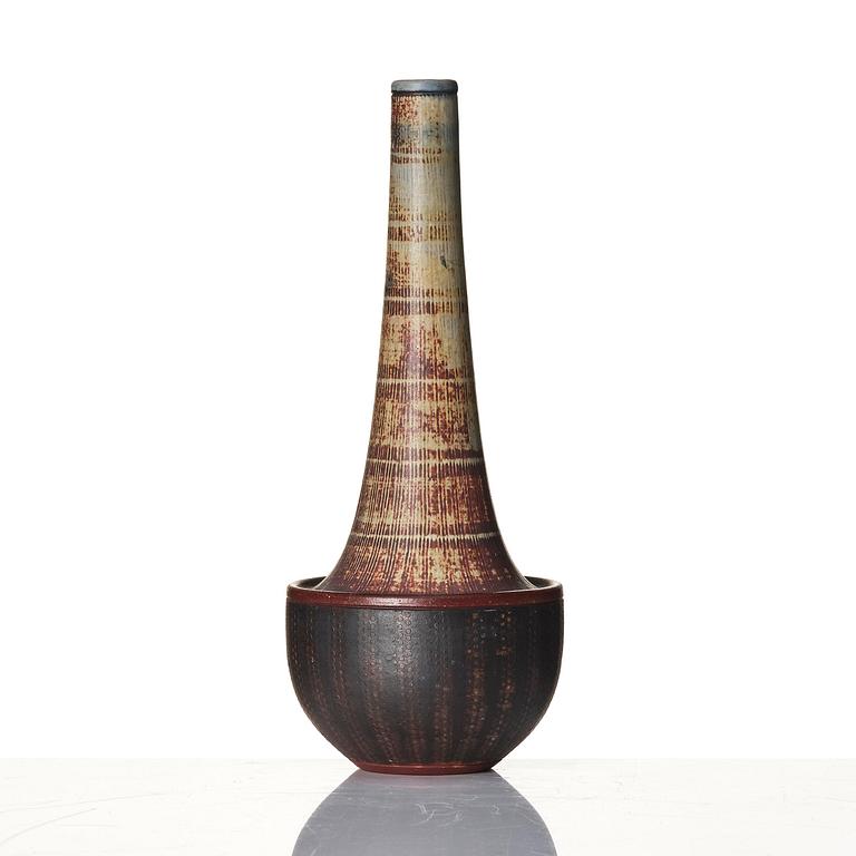 Wilhelm Kåge, a "Farsta" stoneware vase, Gustavsberg Studio, Sweden, 1956.