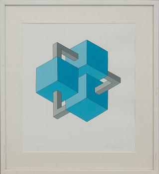 OSCAR REUTERSVÄRD, färglitografi, signerad och numrerad 190/190.