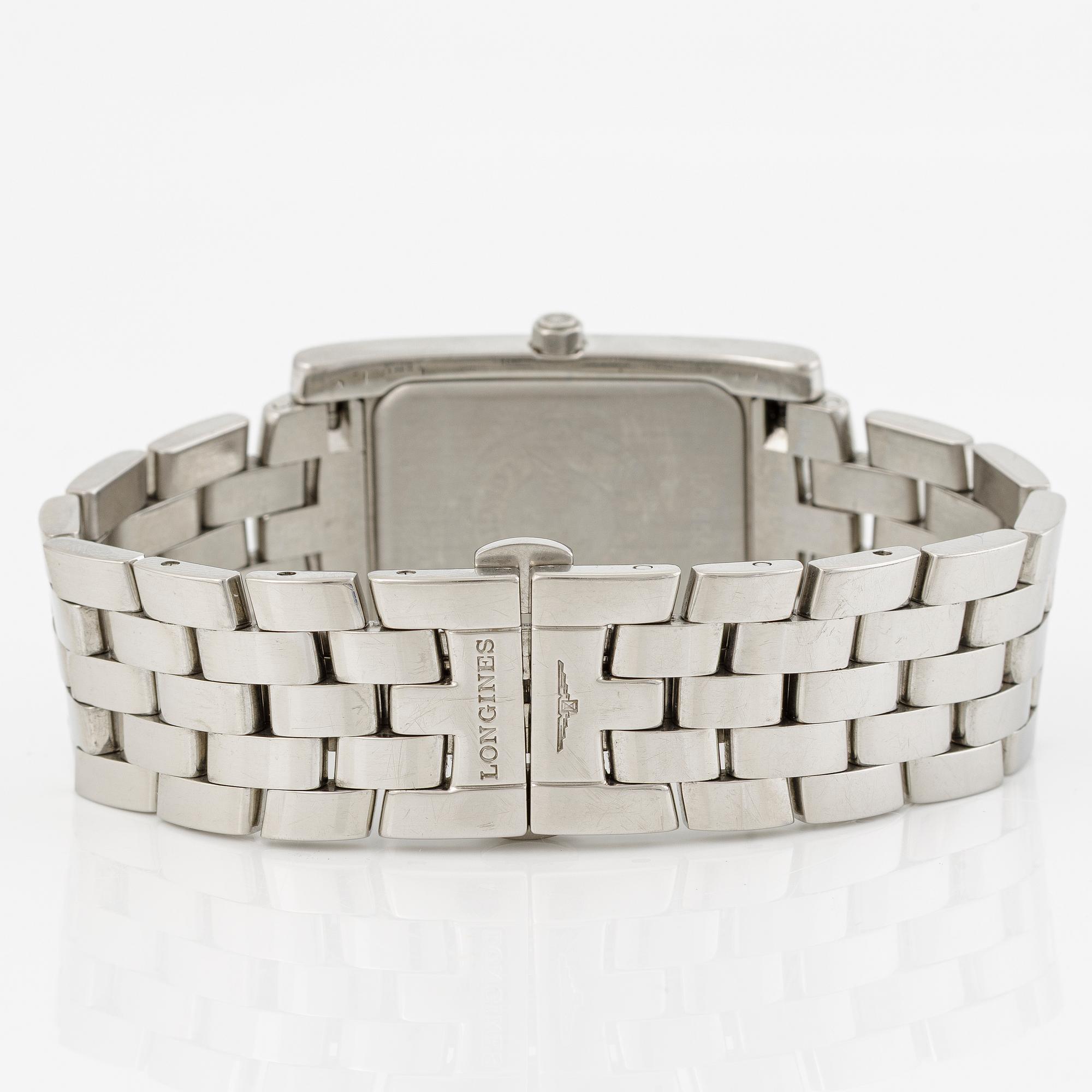 Longines, Dolce Vita, wristwatch, 26.3 x 32 (39.8) mm.