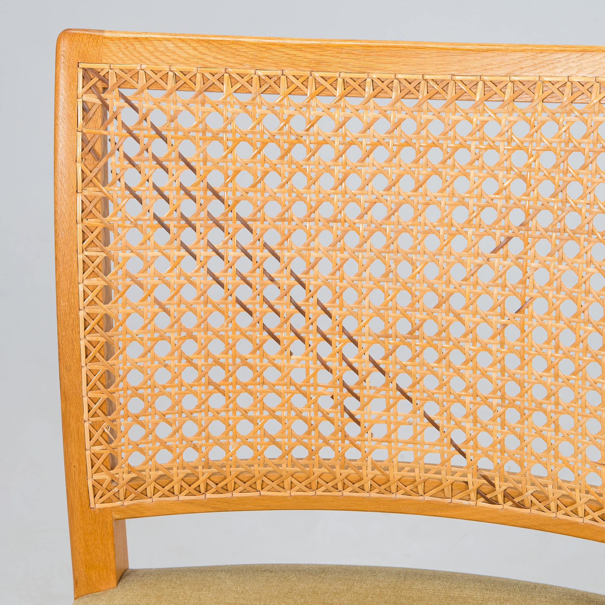 Carl Gustaf Hiort af Ornäs, dining table, "Exhibition Senior", and chairs 6 pcs, HMN Huonekalu Mikko Nupponen 1950s.