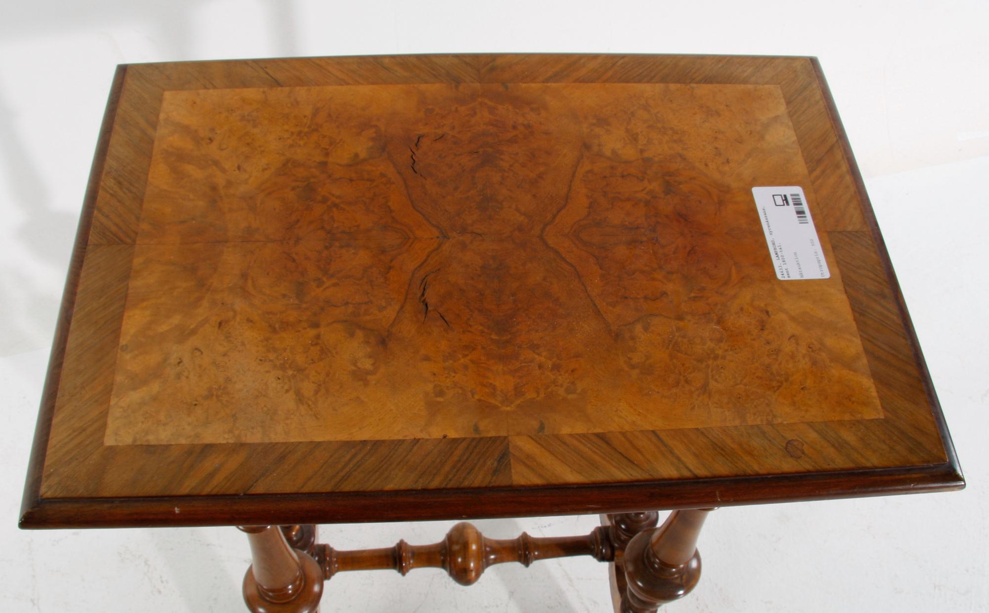 LAMPBORD, nyrenässans, sent 1800-tal.