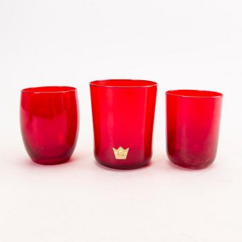 A Monica Bratt 59 pcs glass service Reijmyre mid 1900s/later part.