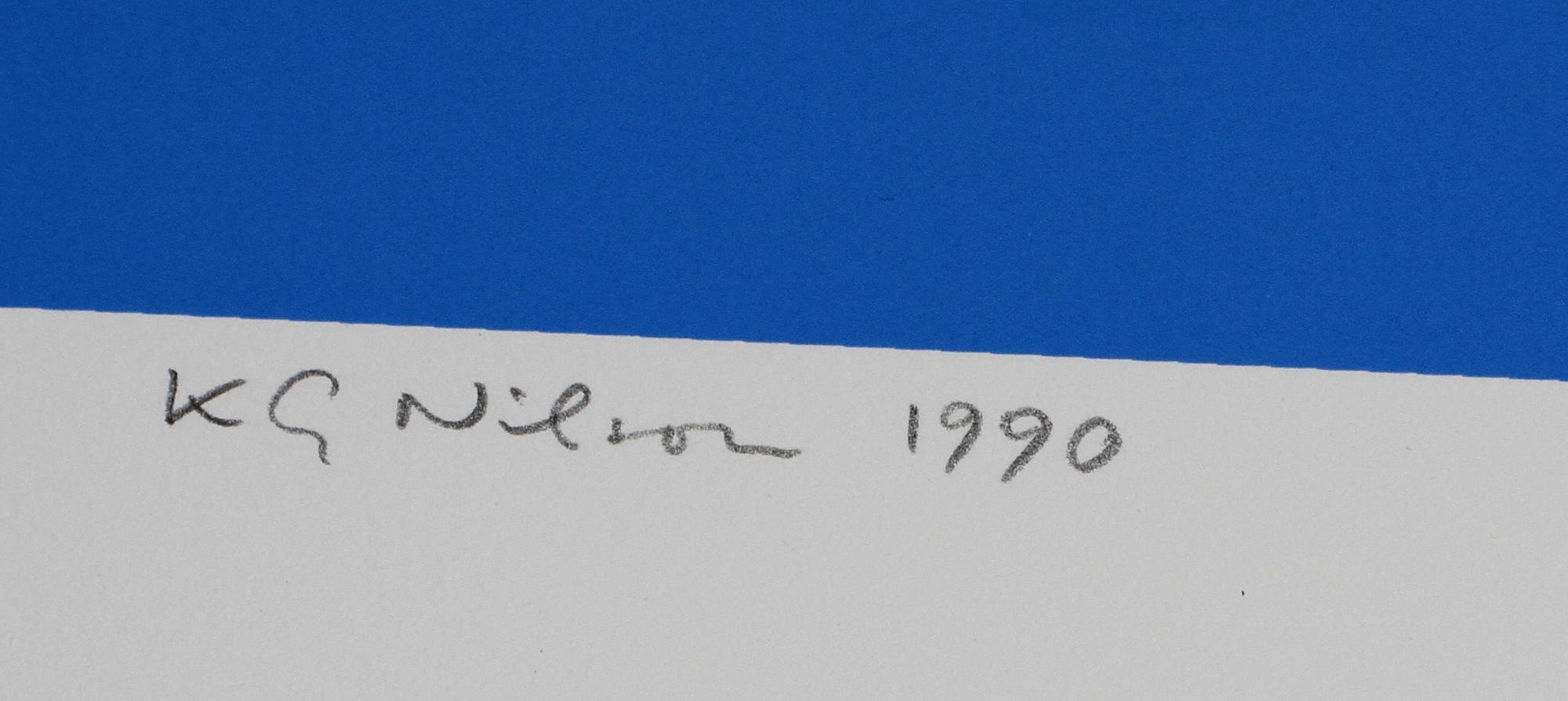 K-G NILSON, färgseriegrafi, sign, dat 1990 o numr 152/250.