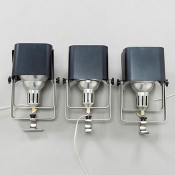 Yrjö Kukkapuro, spotlights, 3 st, modell 100, Haimi Oy, 1970.