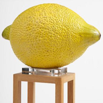 Hans Hedberg, a monumental faience sculpture of a lemon, Biot, France.