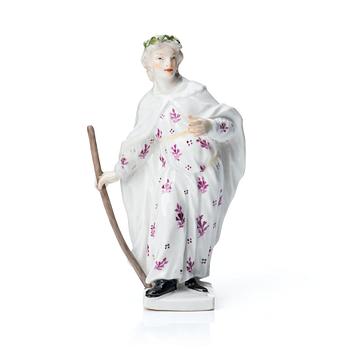 340. A Meissen Janus porcelain figure, 18th Century.