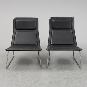 JASPER MORRISON, Two 'Low Pad' lounge chairs, Cappellini.