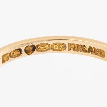 Lapponia, a ring, 14K gold, Finland 1969.