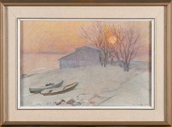 VENNY SOLDAN-BROFELDT, SUNSET IN THE WINTER.