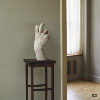 Skulptur, hand, 1900-tal.