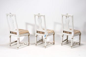 STOLAR, 3 st, gustavianska, Lindome, sent 1700-tal.