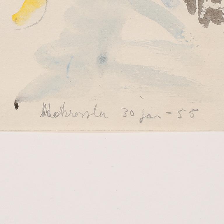 watercolour, not signed, dated 30 jan -55.