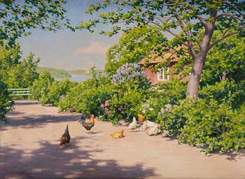 639. Johan Krouthén, Summer garden.
