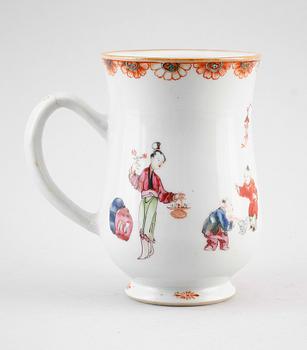 MUGG, porslin, Kina, Qianlong 1736-1795.
